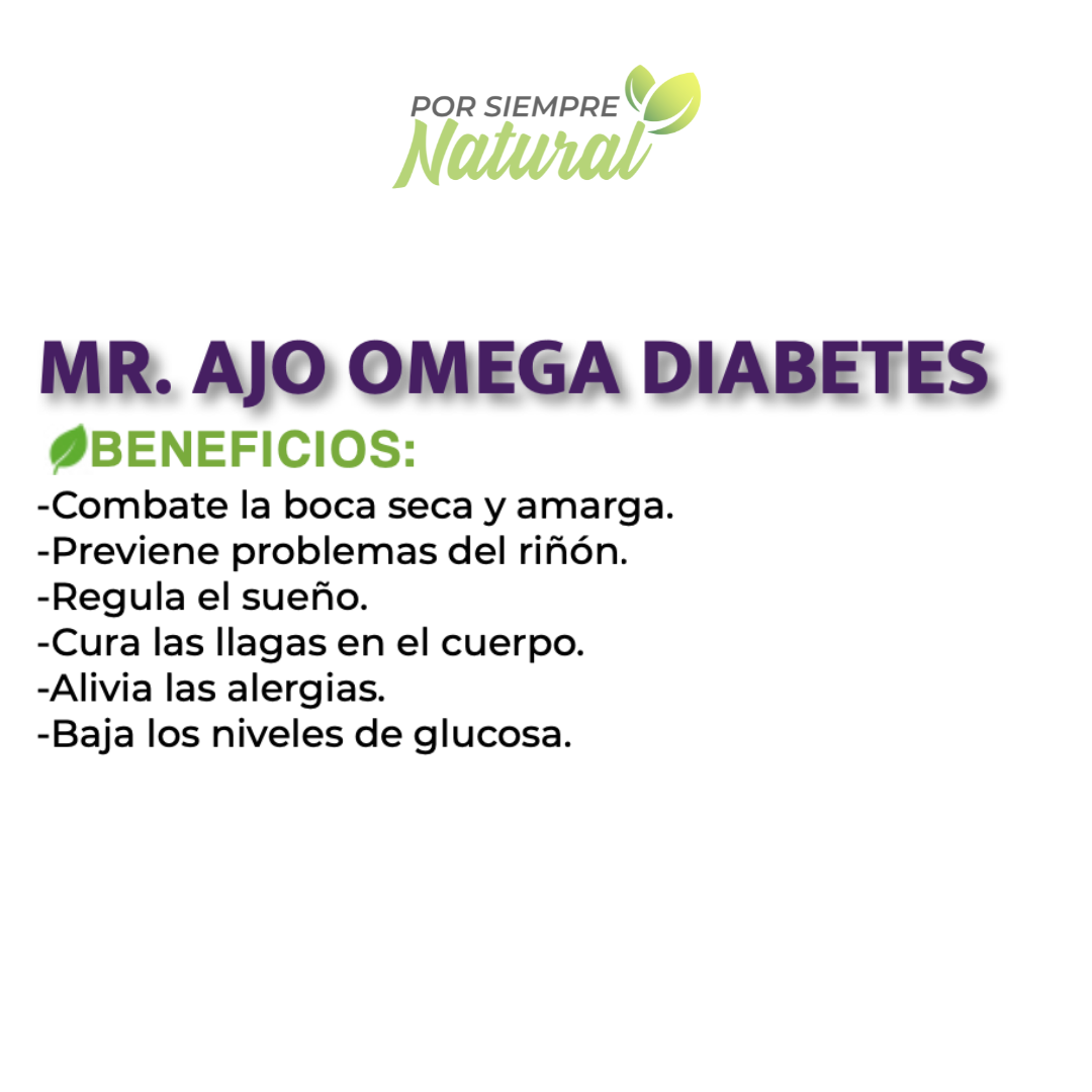 Mr. Ajo Omega Diabetes 60 c psulas