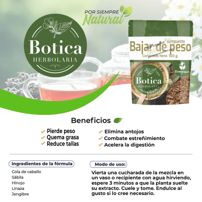 Compuesto Bajar de Peso Té 100g