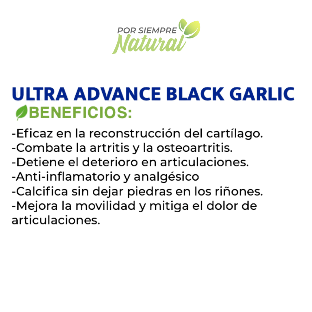 Ultra Advance Black Garlic 30 Cápsulas