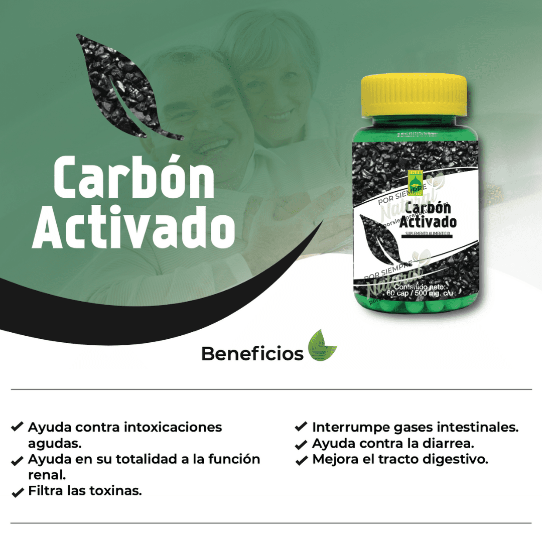 Carbón Activado 60 Cápsulas