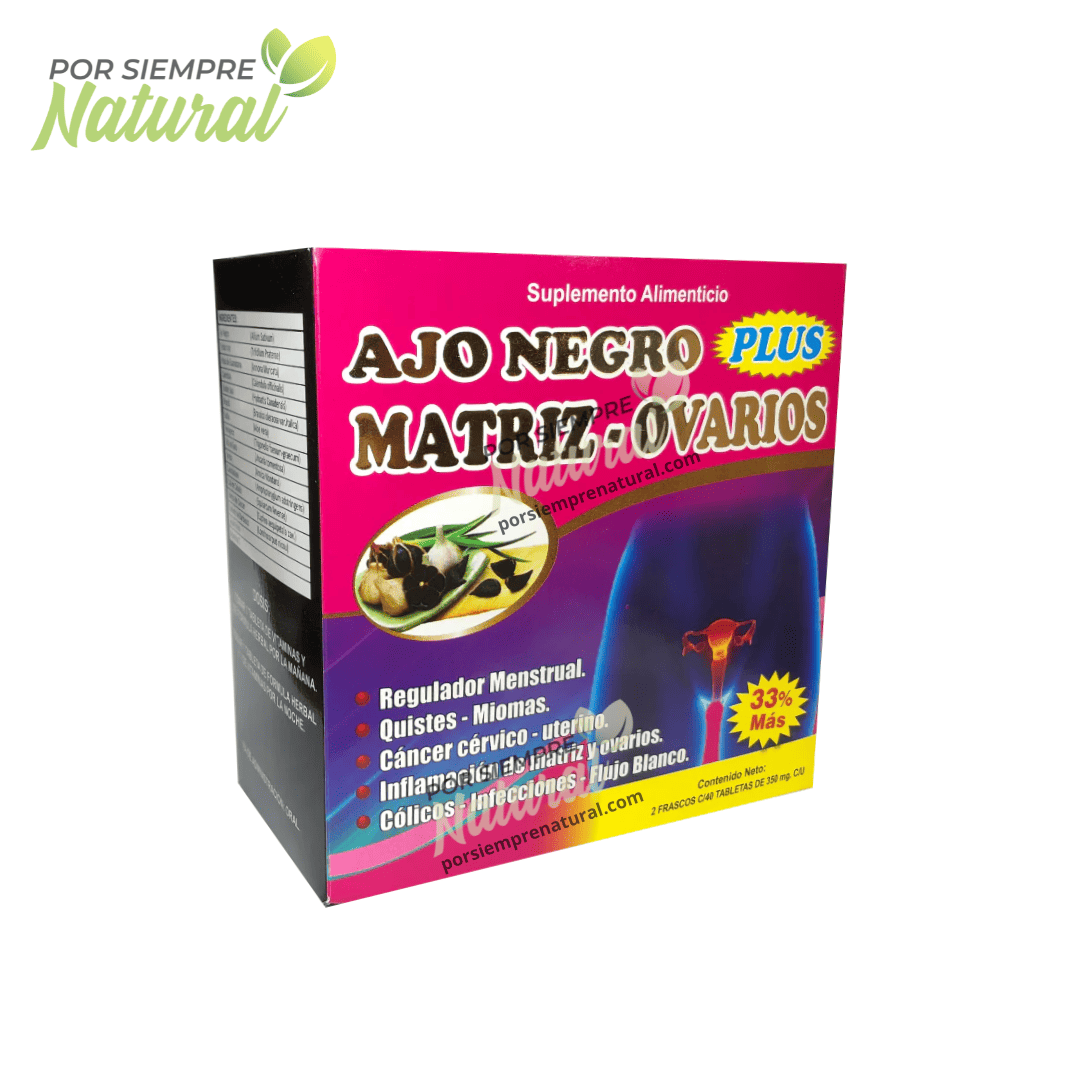 Ajo Negro Plus Matriz Ovarios 80 Tabletas