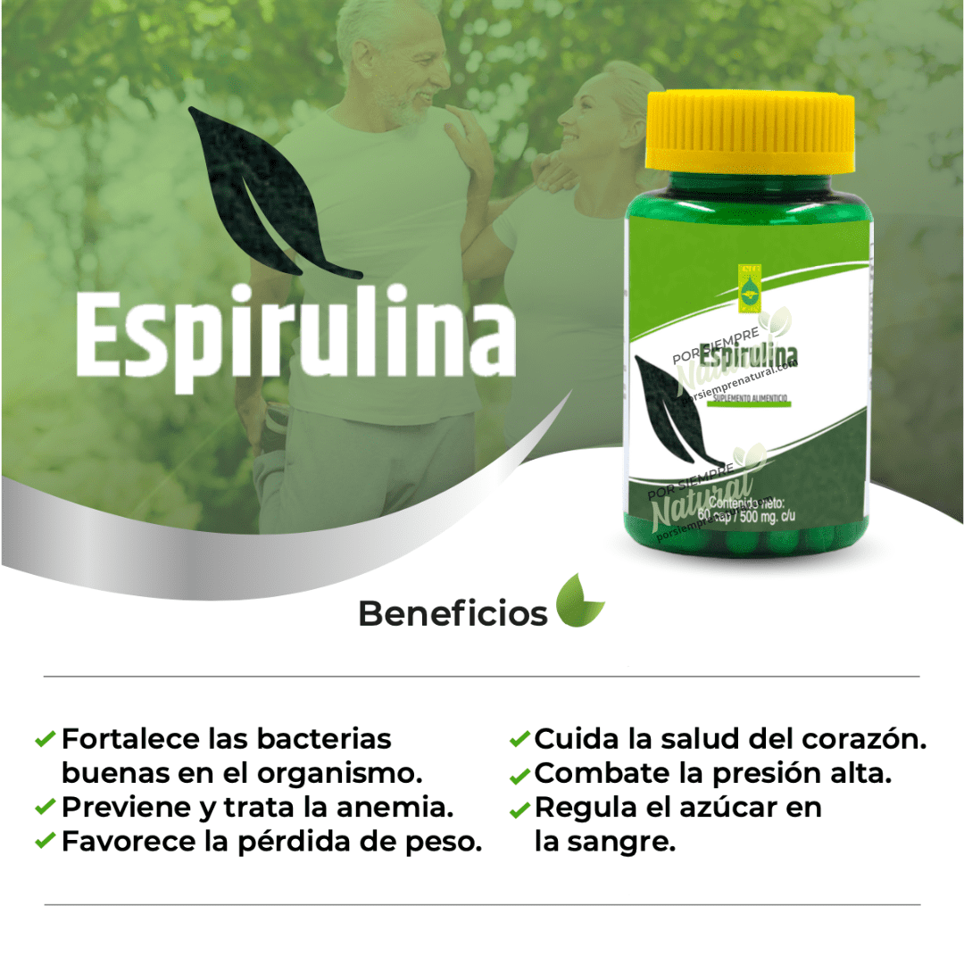 Espirulina 60 Cápsulas