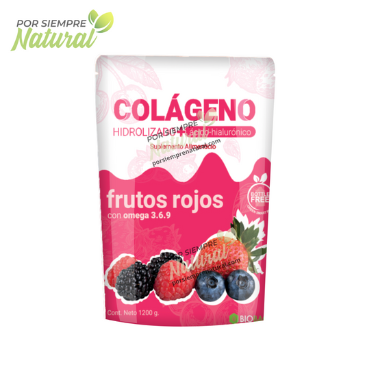 Colágeno Hidrolizado 1.2kg Sabor Frutos Rojos