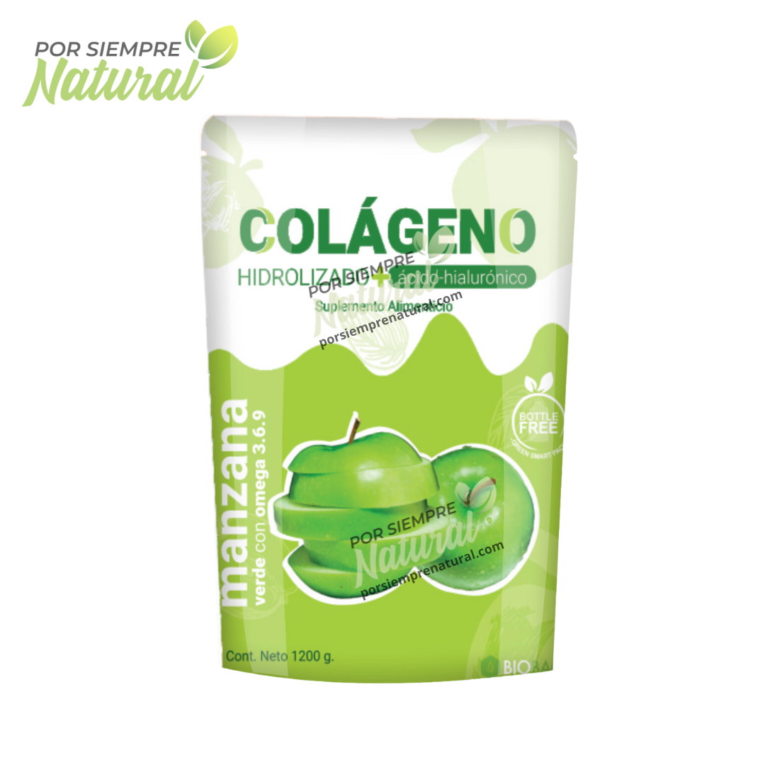 Colágeno Hidrolizado 1.2kg Sabor Manzana