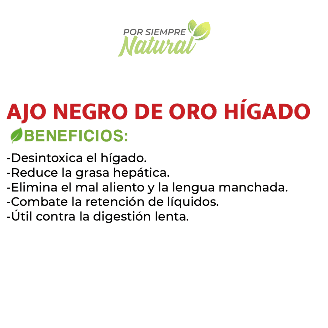 Ajo Negro de Oro Hígado 60 Tabletas