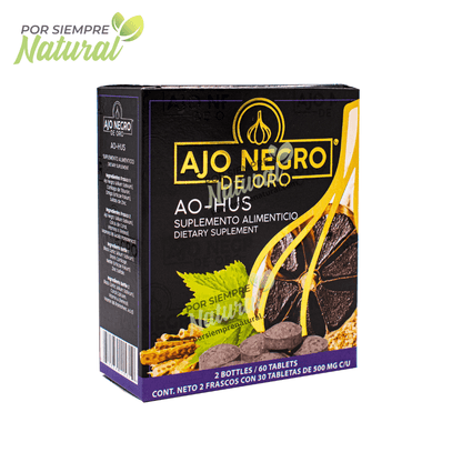 Ajo Negro de Oro Huesos 60 Tabletas