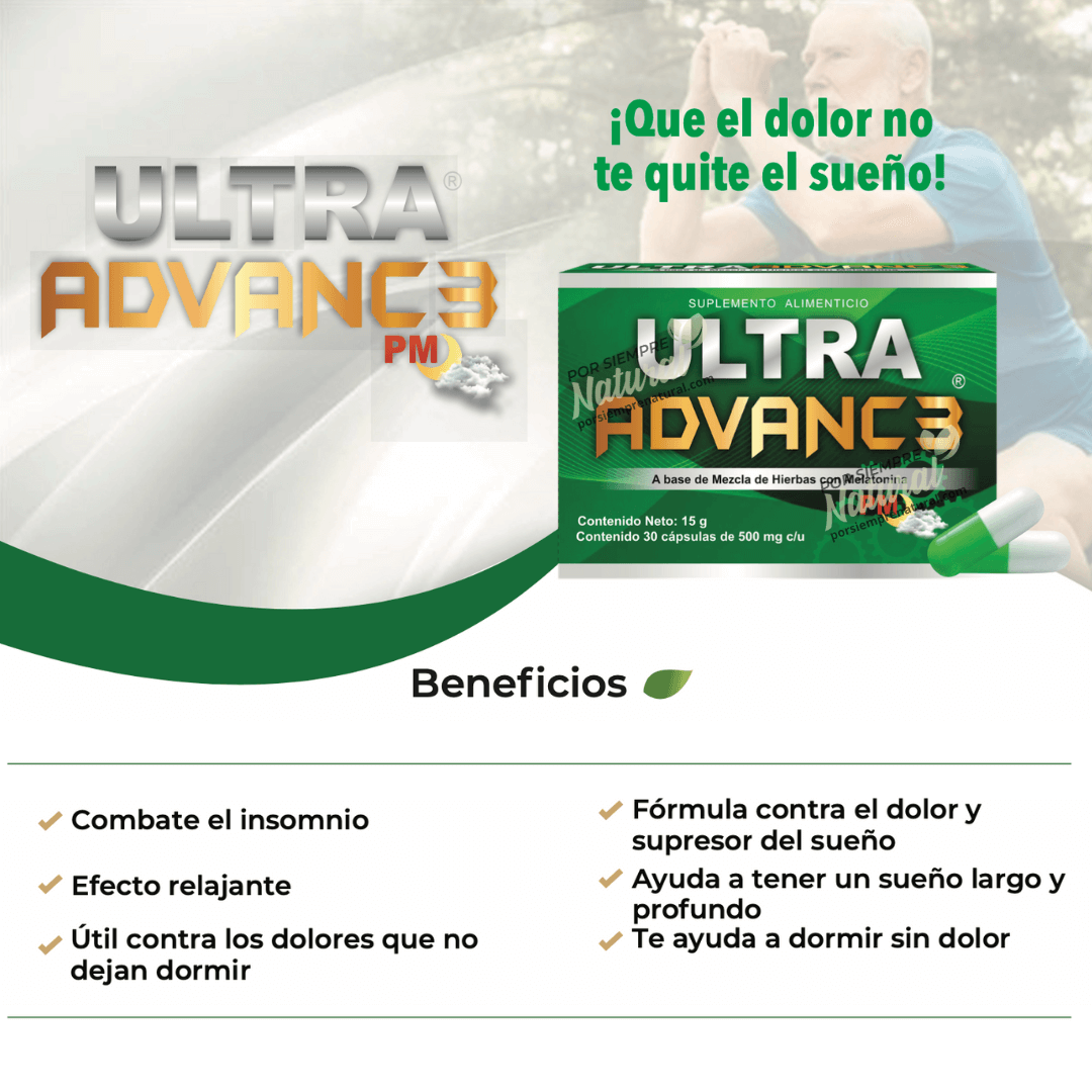 Ultra Advance PM con Melatonina 30 Cápsulas