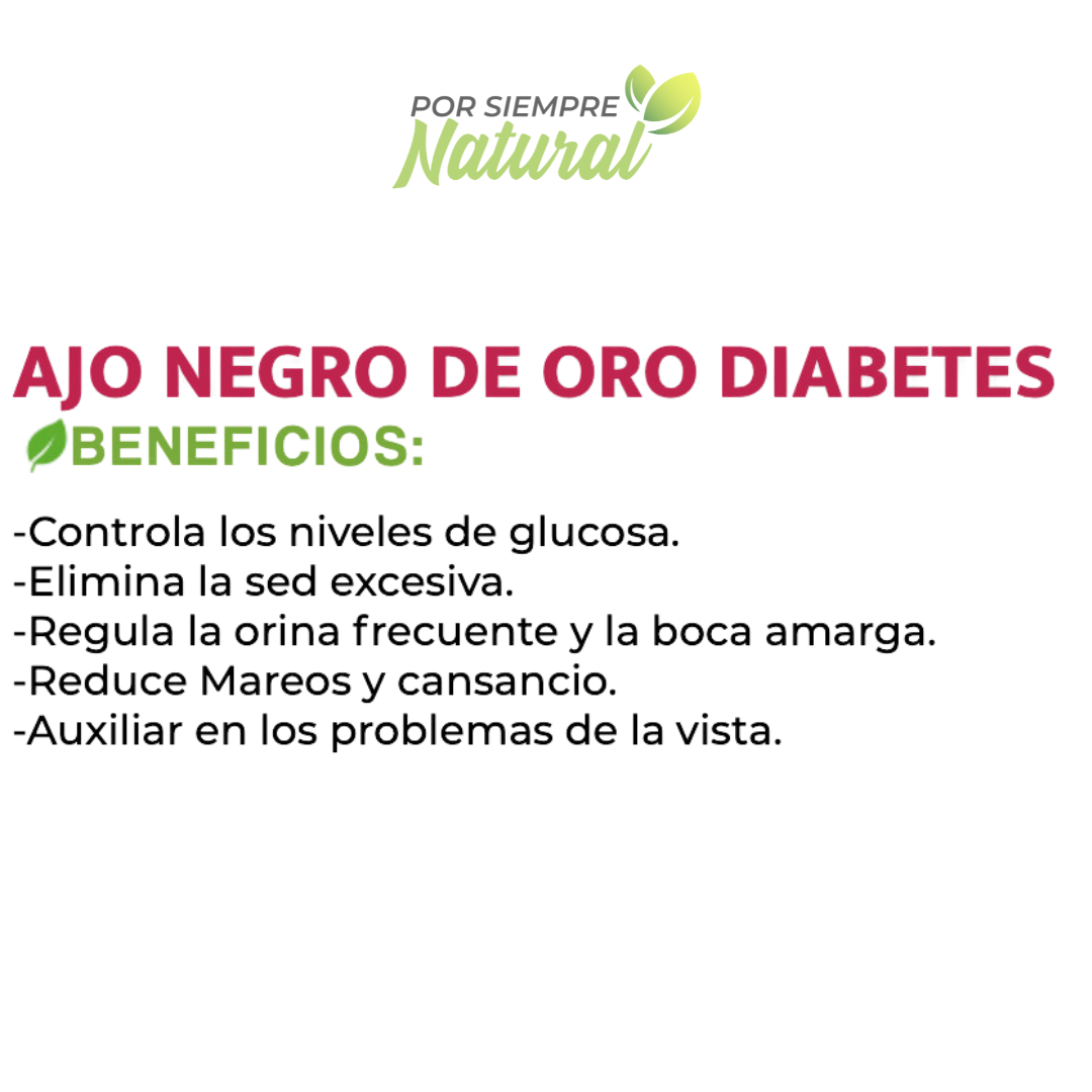 Ajo Negro de Oro Diabetes 60 Tabletas