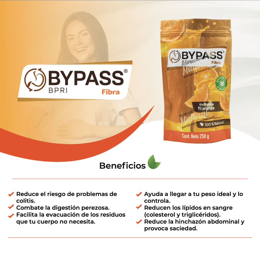 Bypass Fibra 250g Sabor Naranja