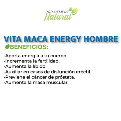 Vita Maca Energy Hombre 120 Cápsulas