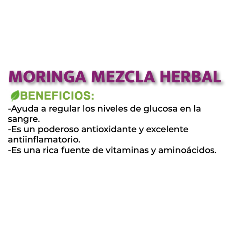 Moringa Mezcla Herbal 90 Cápsulas