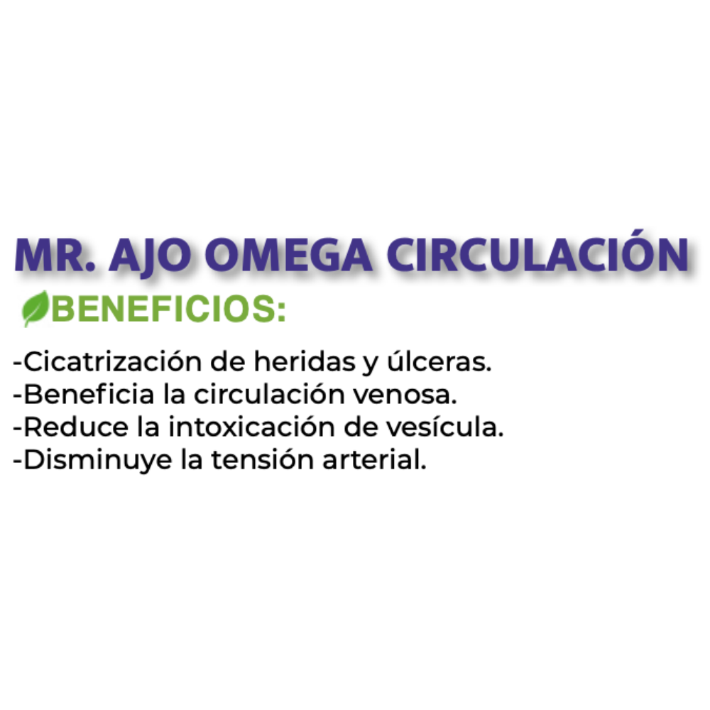 Mr. Ajo Omega Circulación 60 Cápsulas