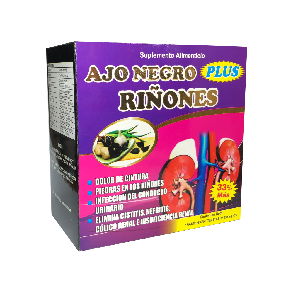 Ajo Negro Plus Ri ones 80 Tabletas